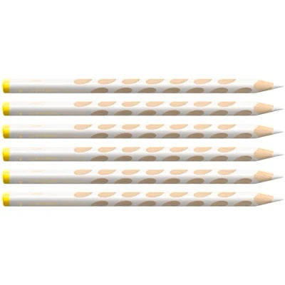 Abbildung von Ergonomischer Buntstift für Linkshänder STABILO EASYcolors 6er Pack weiß