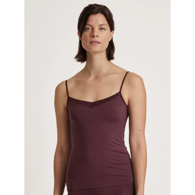 Abbildung von Calida CATE Unterhemd/shirt, Damen, Größe: Large, Port royal red
