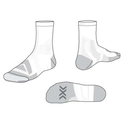 Abbildung von X Socks Bike Expert Crew Fahrradsocke Weiß Unisex Grösse 39 41