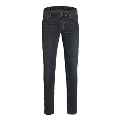 Abbildung von Jack &amp; Jones Glenn EVAN Jeans Slim Fit, Herren, Größe: 31x34, Black denim