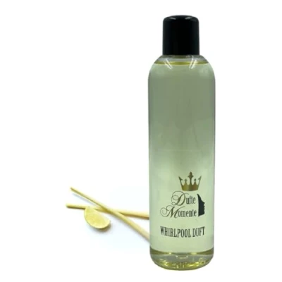 Abbildung von Dufte Momente Whirlpool Duft 260ml Lemongras mit naturreinen und natürlichen ätherischen Ölen kein Schaum vegan ohne Tierversuche