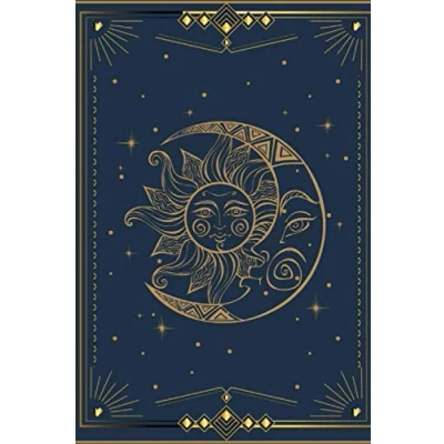 Abbildung von Witch Journal: Witchy Stuff Blank Lined Notebook With A Vintage Moon And Stars Design Makes Great Sage Wicca Gift