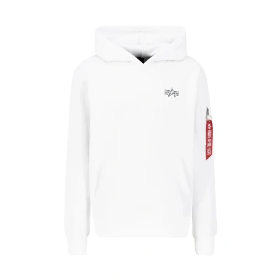 Abbildung von Alpha Industries Signature Kapuzenpullover, Herren, Größe: XXL, White