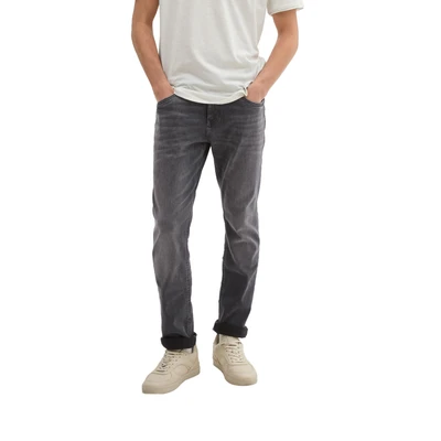 Abbildung von TOM Tailor denim Superflex Aedan Jeans Straight Leg Overdyed grey denim, Herren, Größe: 36x34,