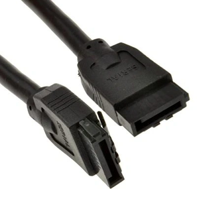 Abbildung von SATA 3 6GBPS Sicherungslasche Hoch Geschwindigkeit Hart Festplatte Kabel Anschlusskabel 90 cm