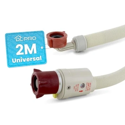 Abbildung von DL pro Zulaufschlauch 2m universal Aquastopschlauch Wasserschlauch Aquastop Schlauch Wasserzulaufschlauch für Waschmaschine Spülmaschine Geschirrspüler