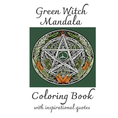 Abbildung von Green witch Mandala Coloring Book: With Inspirational Quotes