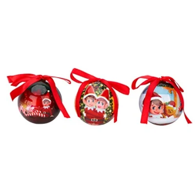 Abbildung von Elves Behavin&#039; Badly Elf&#039;s Pack of 3 6,5 cm Christmas Baubles Elf Accessories