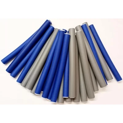 Abbildung von Papilotten Flex Wickler Set (von deutschem Friseurbedarf Fachhändler!) 24 Stck. blau + grau 14 17/18 mm Ø