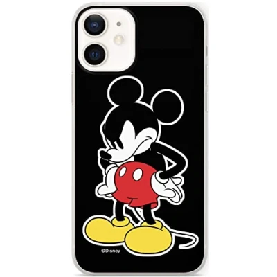 Abbildung von ERT GROUP Handyhülle für Apple iPhone 12 Mini Original und offiziell Lizenziertes Disney Muster Mickey 011 optimal an die Form des Handy angepasst, hülle aus TPU
