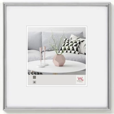 Abbildung von walther design Bilderrahmen silber 60 x cm Galeria Kunststoffrahmen KS660H