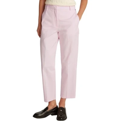 Abbildung von Tommy Hilfiger Straight Stoffhose, Damen, Größe: 32, Light pink