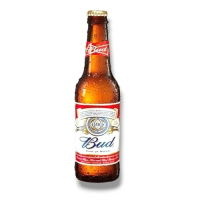 Abbildung von 12x 0,33l Bud Bier Das amerikanische Original mit 5% Vol. King of Beer inklusive Haus der Biere Berlin Bierdeckel