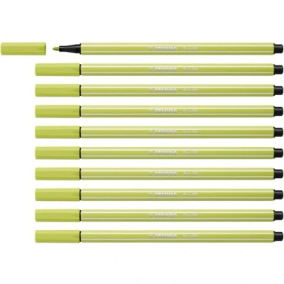 Abbildung von Premium Filzstift STABILO Pen 68 10er Pack limettengrün