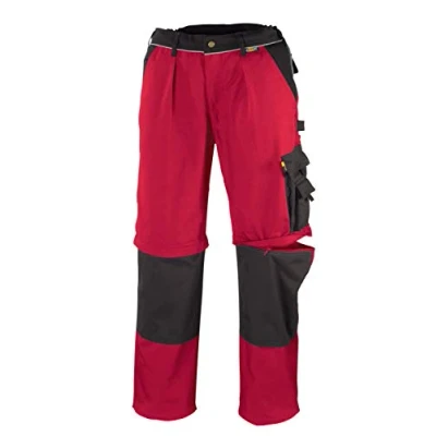 Abbildung von teXXor 2 in 1 Arbeitsbundhose Canvas 320 mit Cordura, 20 008353 44,Rot (Red/Black) ,44