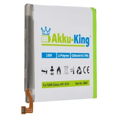 Abbildung von Akku kompatibel mit Samsung EB BA515ABY Li Polymer 4200mAh für Galaxy A51 2019, SM A515F/DSM, A515F/DSN, A515F/DST