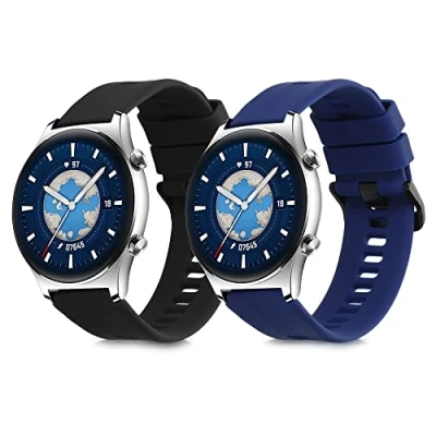 Abbildung von kwmobile 2X Sportarmband kompatibel mit Honor Watch GS 3 Armband Fitnesstracker Band Set aus TPU Silikon