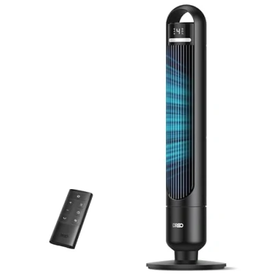 Abbildung von Dreo Turmventilator für Schlafzimmer, 4 Geschwindigkeiten, 3 Modi, 28dB Leise, 7,6m/s