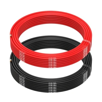 Abbildung von MMOBIEL 16 AWG Silikon Elektronik Kabel Gauge (1,31mm²) Verzinnte Kupferkabel 2 Separate Rot &amp; Schwarz Jede 10m / 32.8ft für RC, Drohnen, 3D Drucker, Batterien, Sprecherkabel, Led Strips