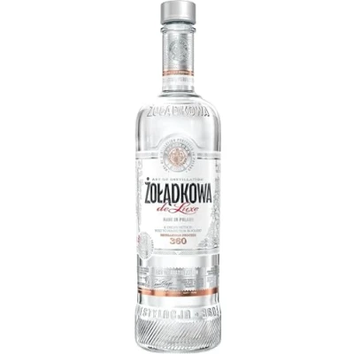 Abbildung von Żołądkowa de Luxe (1 x 700 ml), polnischer Wodka mit 200 Jahren Tradition, reiner und weicher 360 Mikrodestillationen, ideal pur oder als Cocktail, 37,5% Alk.