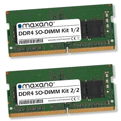 Abbildung von Maxano 16GB Kit 2X 8GB RAM kompatibel mit QNAP TVS 673e (PC4 21300 SO DIMM Arbeitsspeicher)