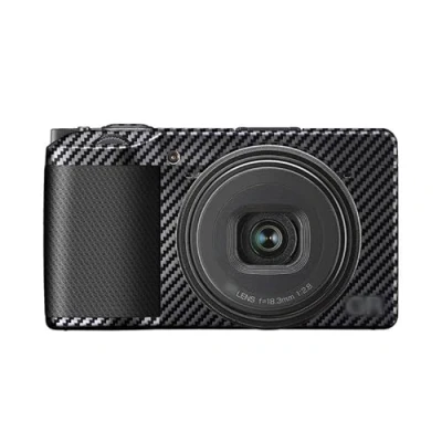 Abbildung von JJC Anti Kratz Schutz Aufkleber, kompatibel mit Ricoh GR III IIIx HDF GR3 GR3x Digitalkamera, rutschfeste Kameragehäuse Skin Cover Film (Kohlefaser Muster)