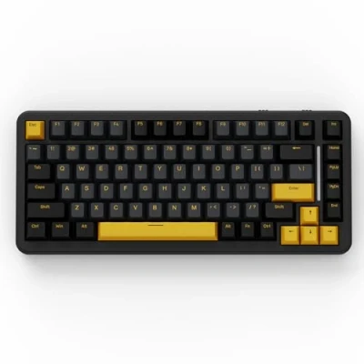 Abbildung von ATTACK SHARK M86 Gasket Mechanische Tastatur, 75% Tri Mode (BT/2,4 G/USB C) Kabellose RGB Gaming Hot Swap fähige vorgeschmierte lineare Schalter, 4000 mAh Cooles Schwarz