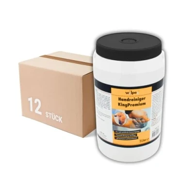 Abbildung von WILPEG Handreiniger 3L Seife, Waschpaste, Handwaschpaste für extreme Verschmutzungen wie Farbe, Klebstoff, Teer uvm. (KingPremium 12x 3L)