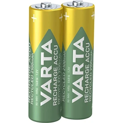 Abbildung von VARTA Akku Ladegerät, inkl. 4X AAA 800mAh, Batterieladegerät für wiederaufladbare AA/AAA, Eco Charger, Einzelschachtladung, Gehäuse zu 50% aus Biokunststoff