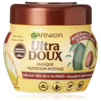 Abbildung von Garnier Ultra Doux Avocadoöl und Sheabutter Maske für sehr trockenes lockiges Haar