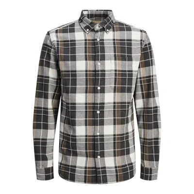 Abbildung von Jack &amp; Jones Premium Hemd, Herren, Größe: Large, Black oyster