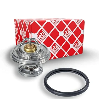 Abbildung von FEBI BILSTEIN 09672 Kühlwasserthermostat 85 mit Dichtring MERCEDES BENZ: 190, Sprinter 4 T Pritsche/Fahrgestell, C Klasse Limousine, SSANGYONG: Kyron