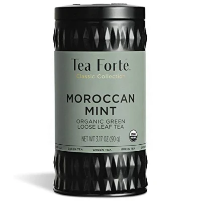 Abbildung von Tea Forte Organischer grüner Tee, ergibt 3550 Tassen, 90 ml lose Tee Behälter, marokkanische Minze