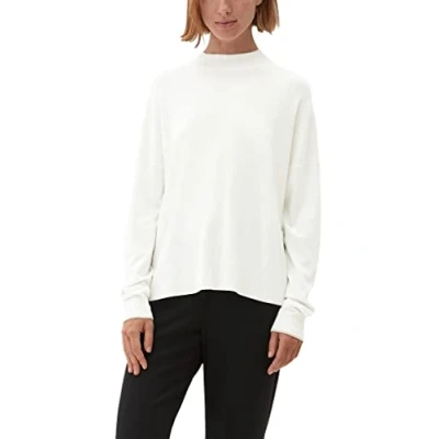 Abbildung von s.Oliver BLACK LABEL Damen Strickpullover, Weiß, 36 EU