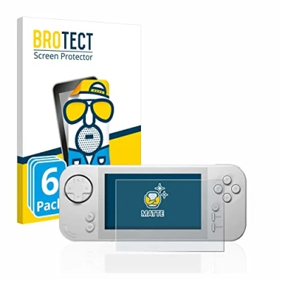 Abbildung von BROTECT Entspiegelungs Schutzfolie für Evercade EXP (6 Stück) Matte Displayschutz Folie, Anti Reflex, Fingerprint