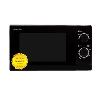 Abbildung von Sharp Mikrowelle R 200BKW, 20 l, 800 W, 5 Mikrowellenleistungsstufen, mechanische Bedienung