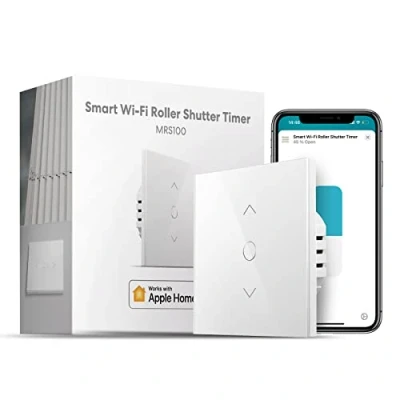 Abbildung von meross WLAN Rolladenschalter funktioniert mit Homekit, Alexa Rollladen, Smart Jalousien Schalter benötigt Nullleiter, Zeitschaltuhr und Sprachsteuerung, kompatibel Siri, Alexa, Google Home, 1pc