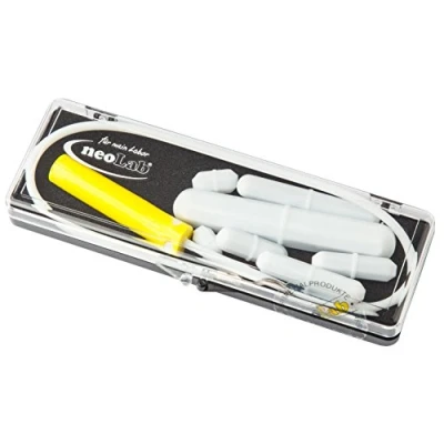 Abbildung von neoLab 6 1998 Magnetrührstäbchen Satz, 8 Kant mit Mittelring und Magnetstabentferner (7 er Pack)