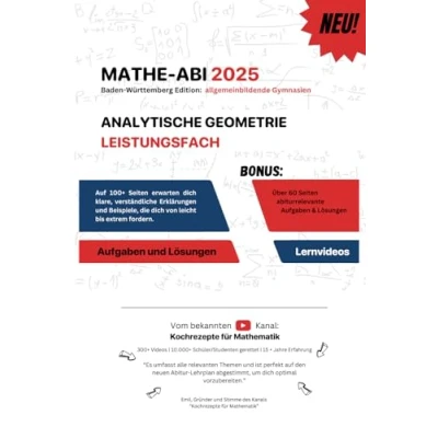 Abbildung von ABITUR 2025 Mathematik: Analytische Geometrie Leistungsfach: Allgemeinbildung Gymnasien (BW EDITION)
