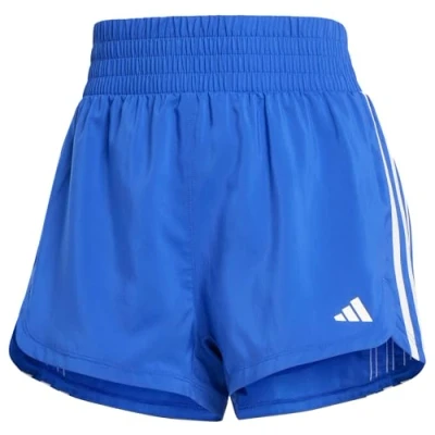 Abbildung von adidas Damen Pacer Training 3 Streifen Woven High Rise Shorts, L 7,6 cm