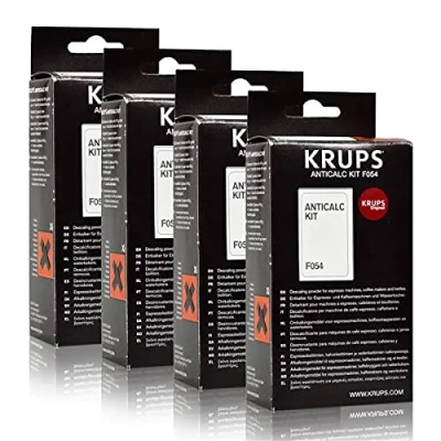Abbildung von Krups Anticalc Kit* F054 Entkalker, Kalkreiniger, Kalkentferner, 4er Pack