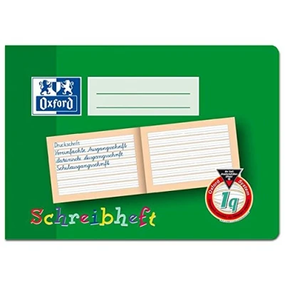 Abbildung von Oxford Klebeband Schreibheft, DIN A5 quer, Lineatur: 1q