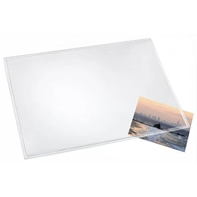 Abbildung von Läufer 43700 Durella transparent glasklar, durchsichtige Schreibtischunterlage 50x70 cm, transparente Schreibunterlage für hohen Schreibkomfort
