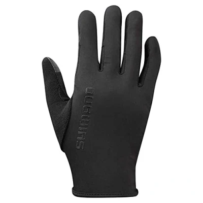 Abbildung von SHIMANO Clothing Unisex Windbreak Race Handschuh, Schwarz, Größe L