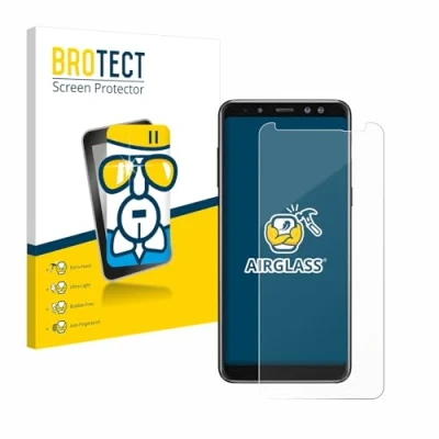 Abbildung von BROTECT Schutzglas für Samsung Galaxy A8 2018 Schutzfolie Panzer Folie Glas [Extrem Kratzfest 9H, Anti Fingerprint, Ultra Transparent]