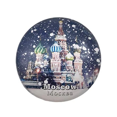 Abbildung von 3D Moskau Russland Kühlschrank Kühlschrankmagnet Kristallglas Magnet Tourist Travel Souvenir Sammlung Geschenk Magnetische Aufkleber Home Küche Dekoration