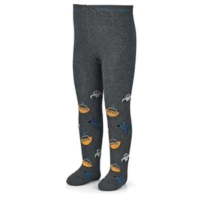 Abbildung von Sterntaler Kleinkind Jungen Strumpfhose Baby Fahrzeuge Babystrumpfhose mit Fahrzeug Motiv anthrazit meliert, 128