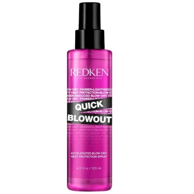 Abbildung von Redken Stylingspray mit Hitzeschutz bis zu 230, Pflegende Föhnhilfe für Glanz und Geschmeidigkeit, Verkürzt die Föhnzeit, Quick Blowout, 1 x 125 ml