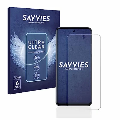 Abbildung von Savvies 6 Stück Schutzfolie für realme C55 Displayschutz Folie Ultra Transparent