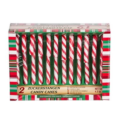 Abbildung von Cepewa Zuckerstange Candy Baumschmuck Christbaumdeko Weihnachtsdeko 12er Set